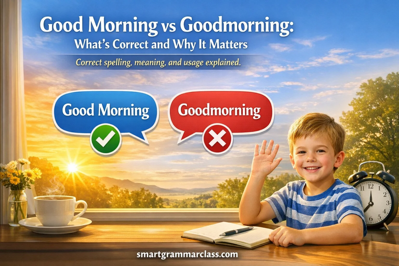 Good Morning vs Goodmorning