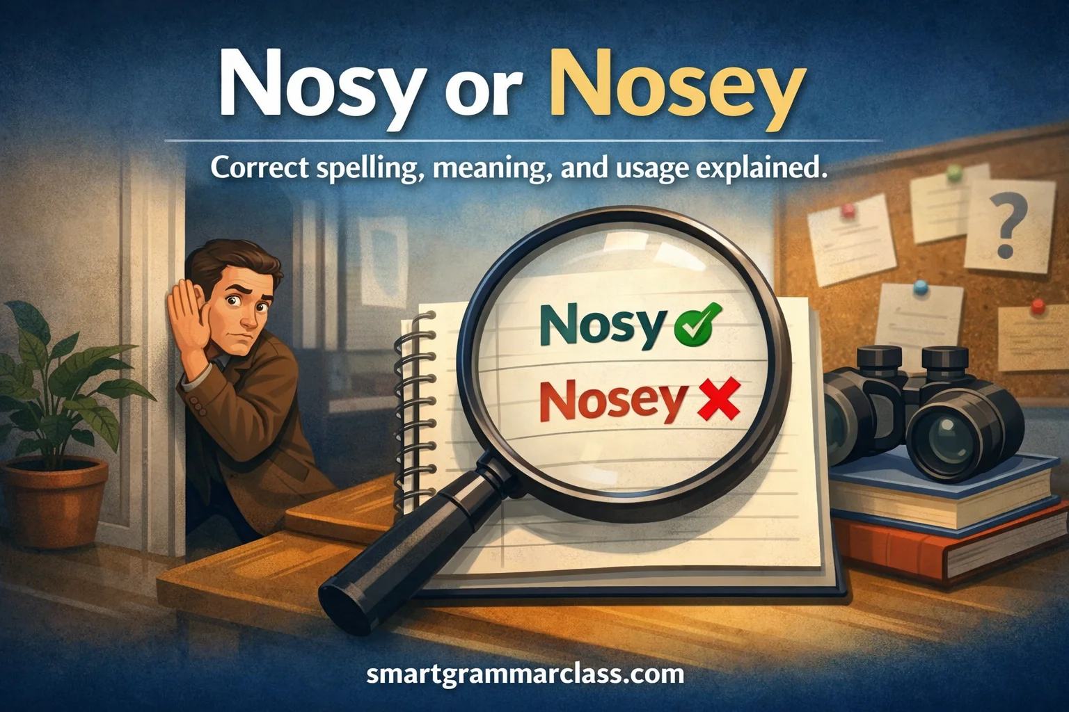 Nosy or Nosey