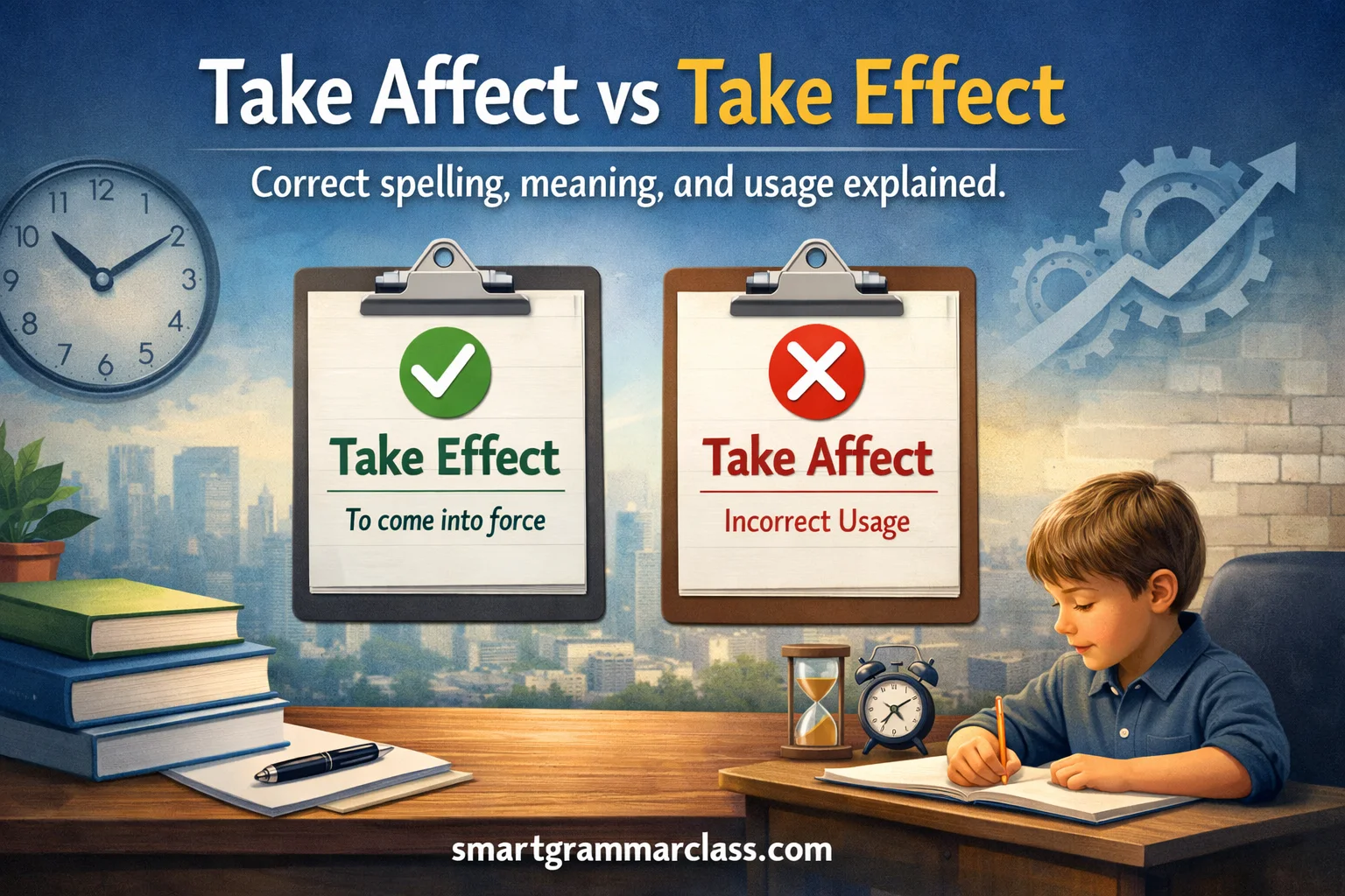 Take Affect vs Take Effect
