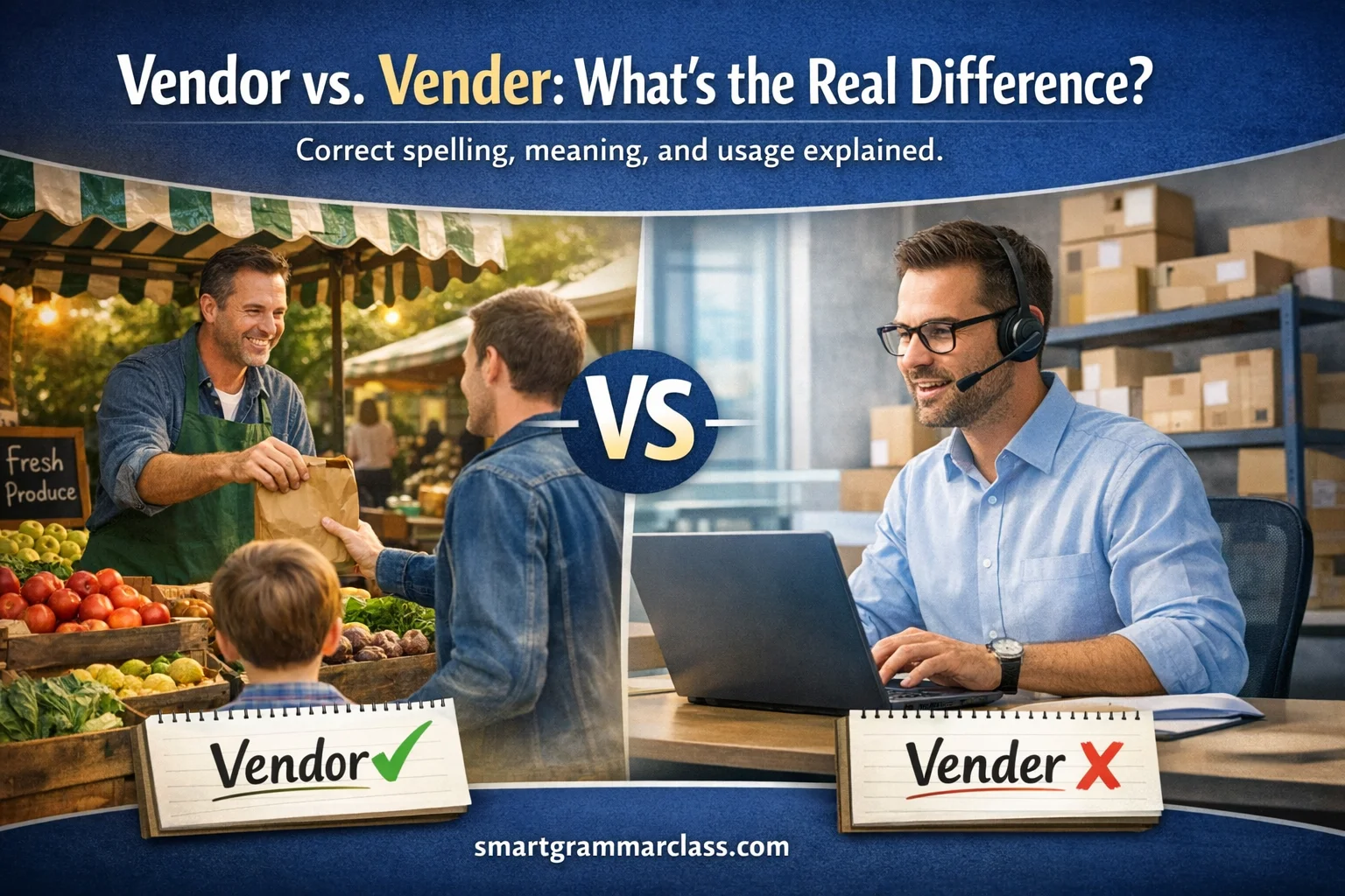 Vendor vs. Vender
