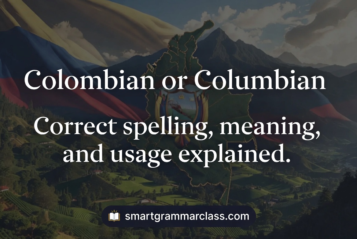 Colombian or Columbian