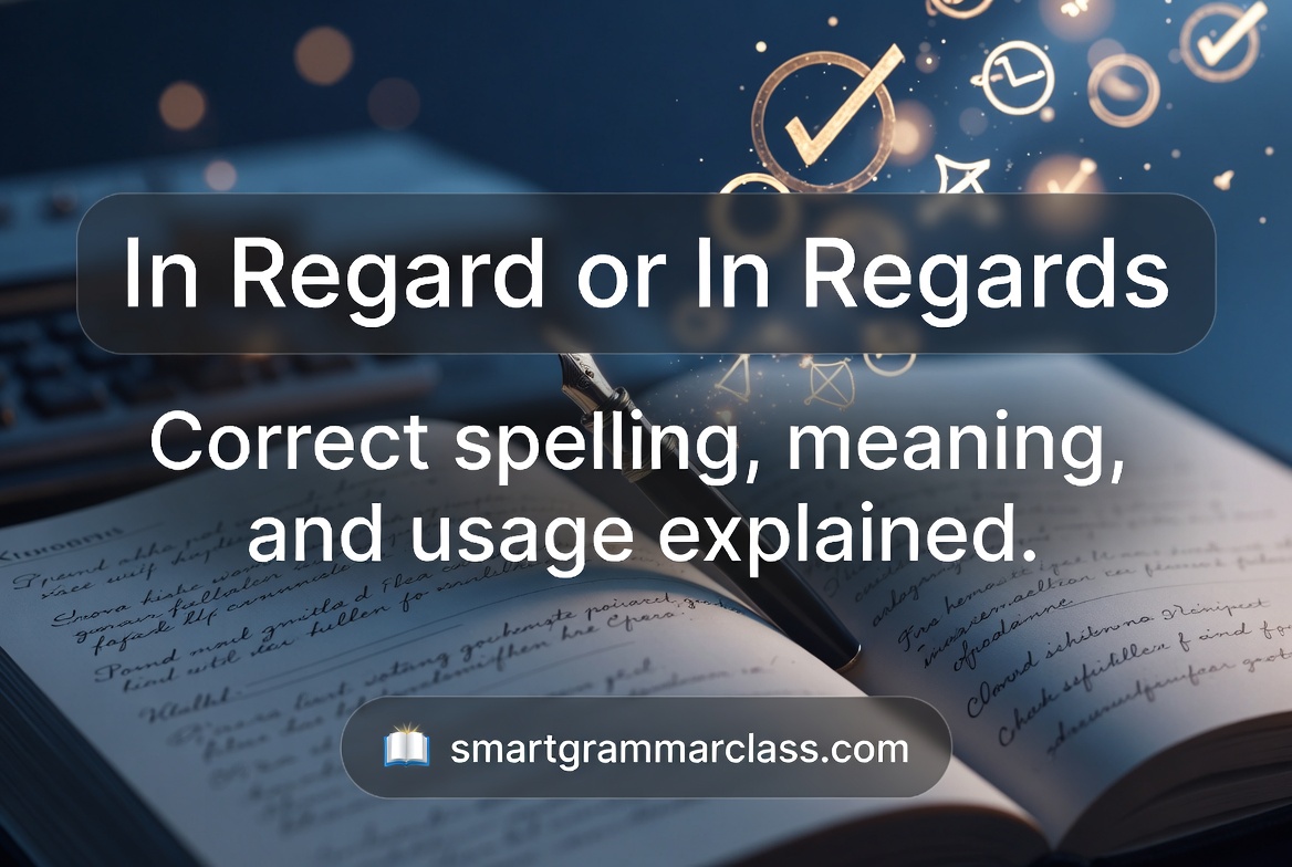 In Regard or In Regards