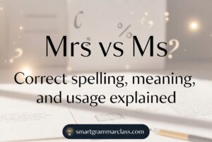 Mrs vs Ms
