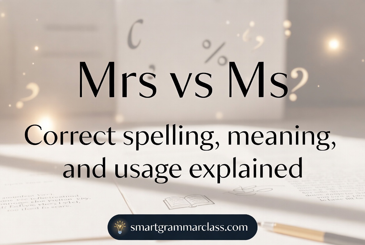 Mrs vs Ms