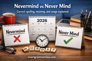 Nevermind vs Never Mind
