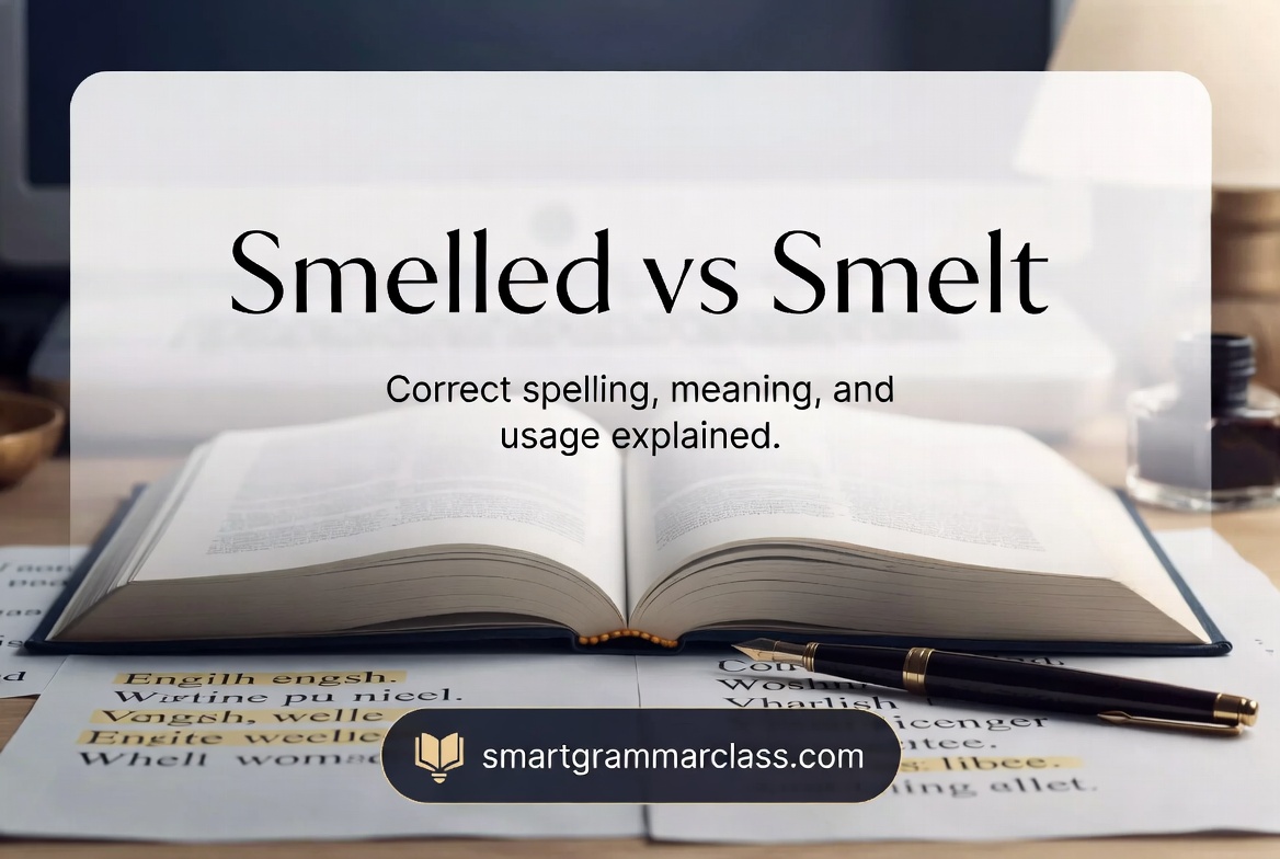 Smelled vs Smelt