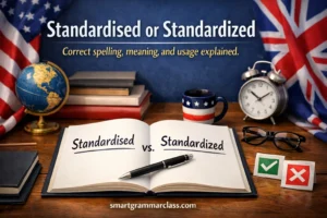 Standardised or Standardized