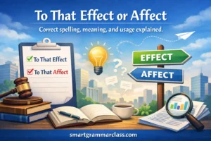 To That Effect or Affect