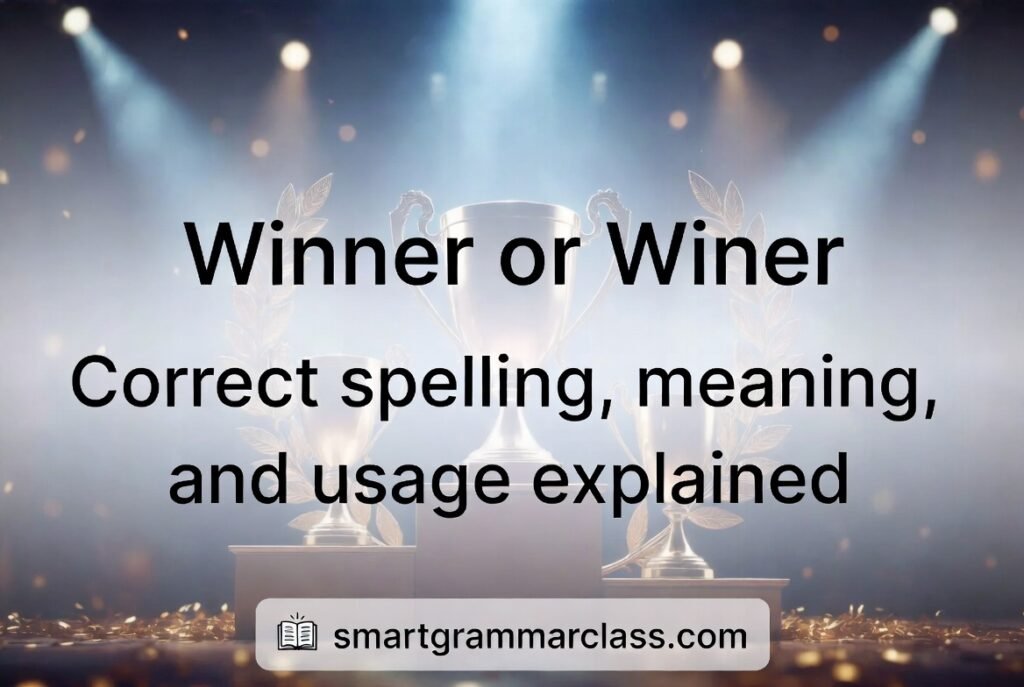 Winner or Winer: Correct Spelling, Meaning and Usage Explained