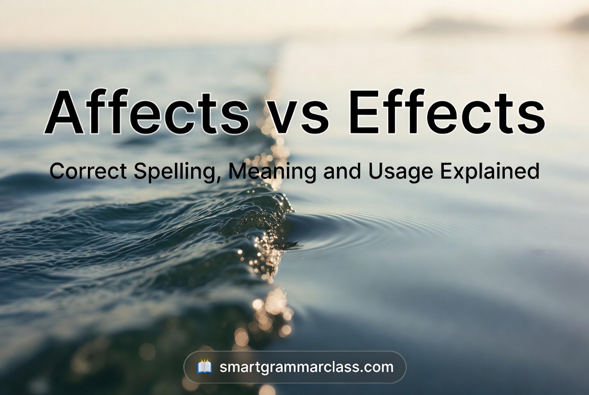 Affects vs Effects