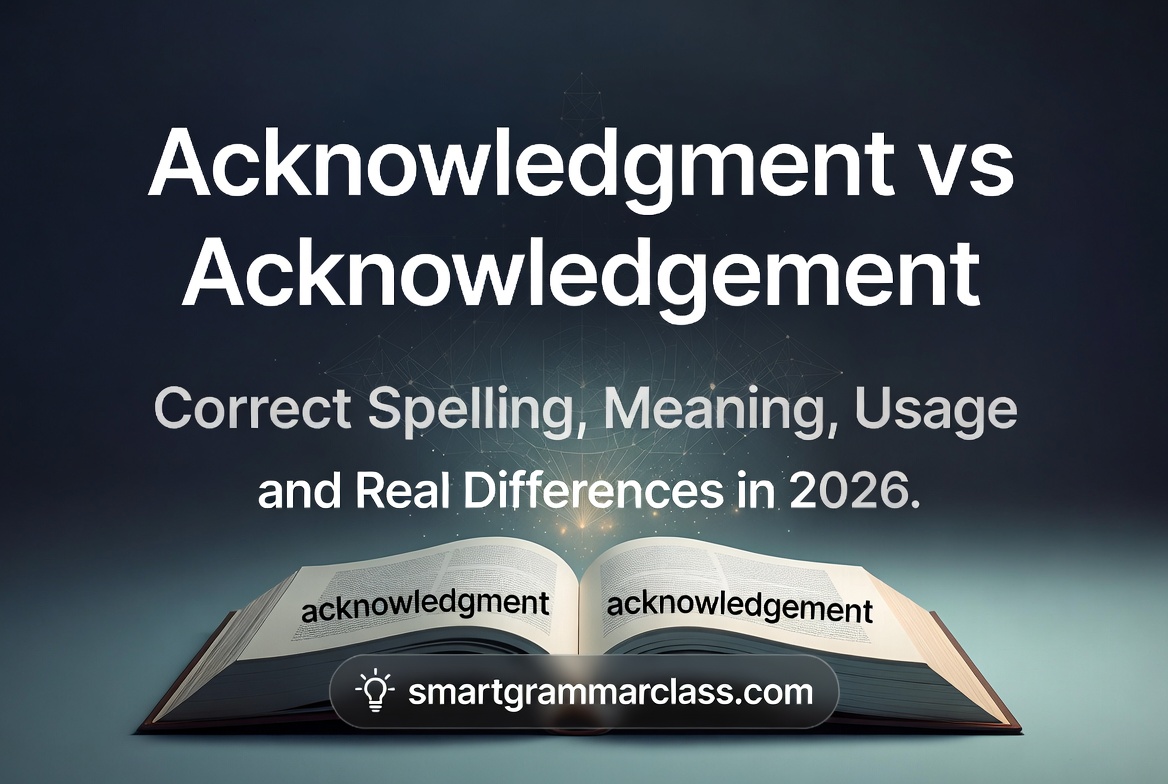 Acknowledgment vs Acknowledgement