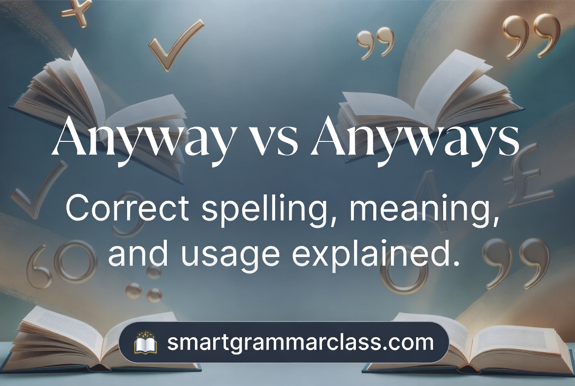 Anyway vs Anyways