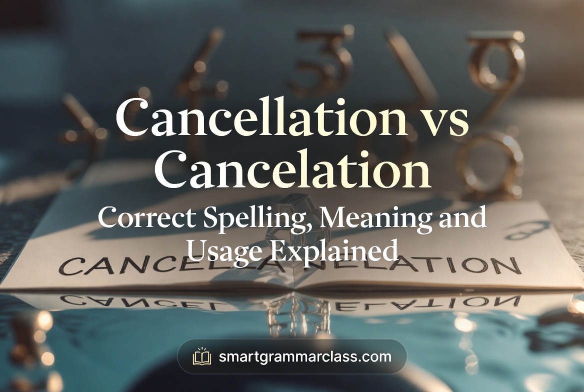 Cancellation vs Cancelation
