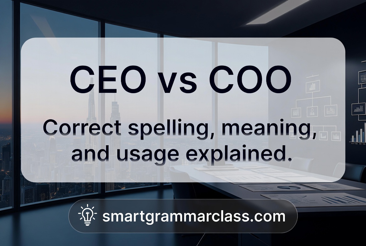 CEO vs COO
