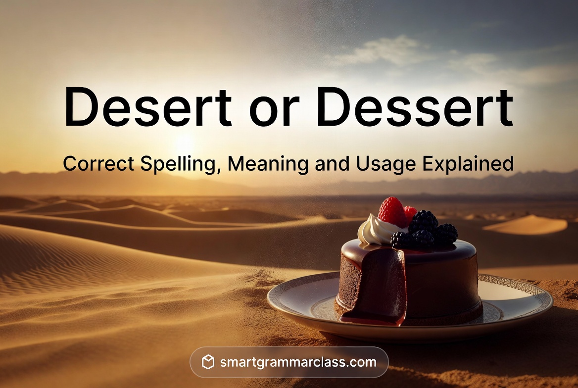 Desert or Dessert