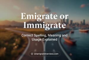 Emigrate or Immigrate
