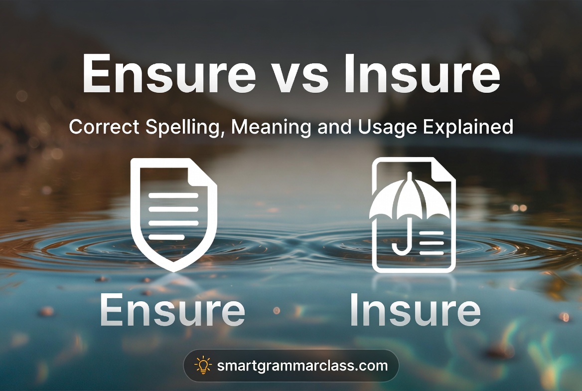Ensure vs Insure