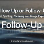 Follow Up or Follow-Up