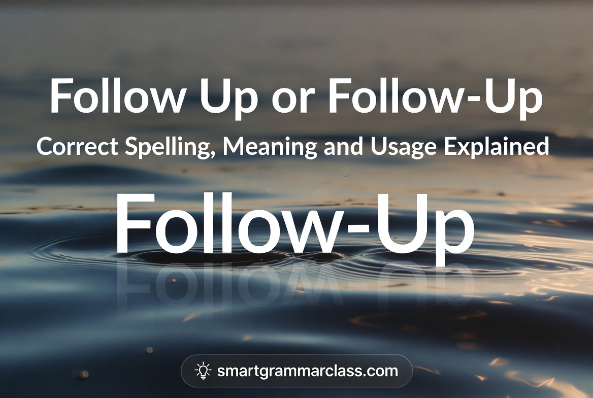Follow Up or Follow-Up