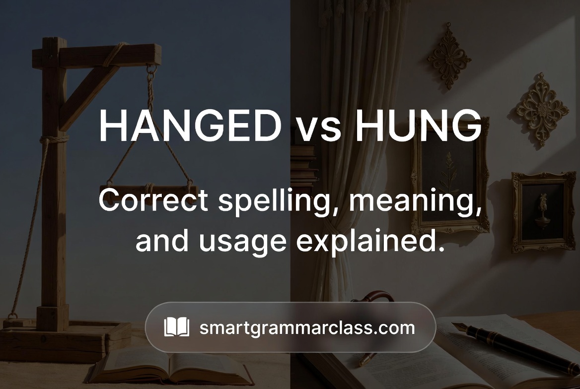 Hanged vs Hung