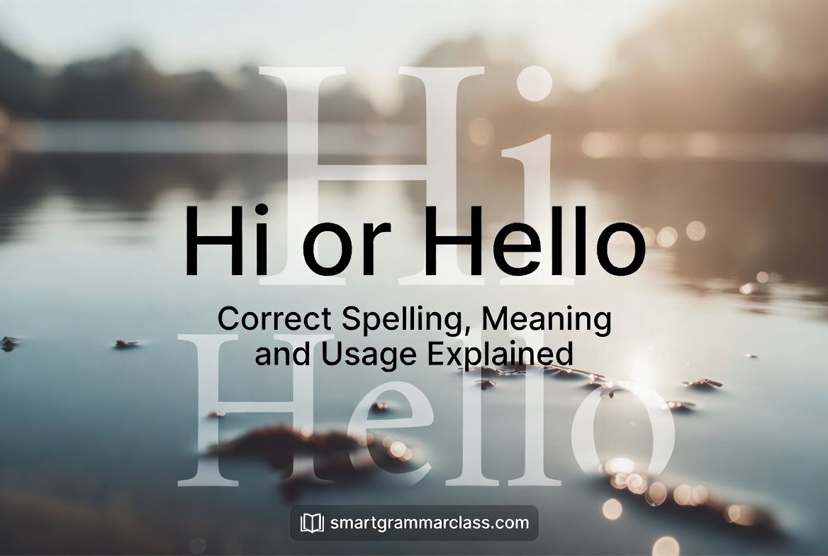 Hi or Hello