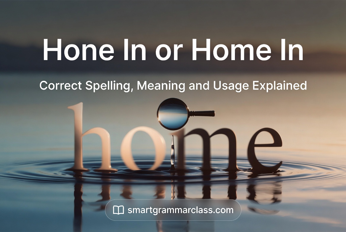Hone In or Home In