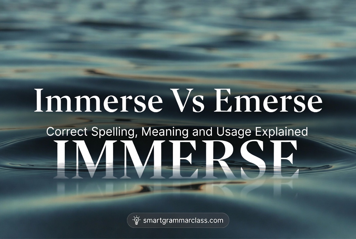 Immerse vs Emerse