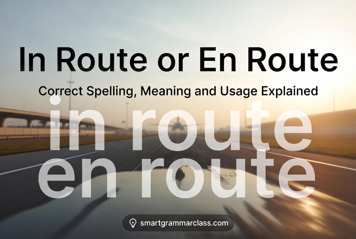 In Route or En Route