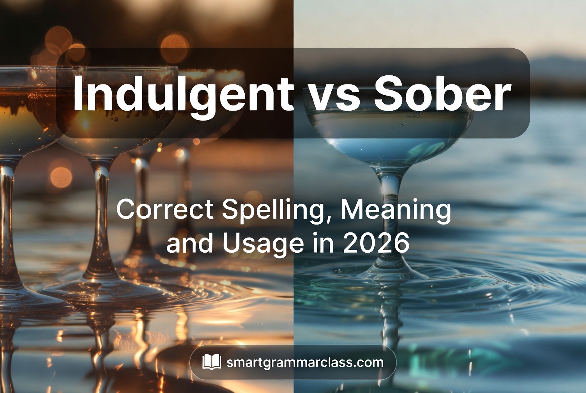 Indulgent vs Sober