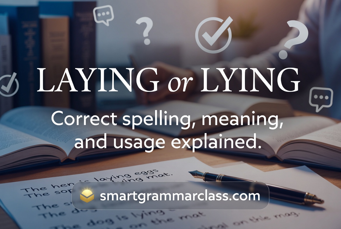 Laying or Lying