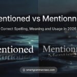 Mentioned vs Mentionned