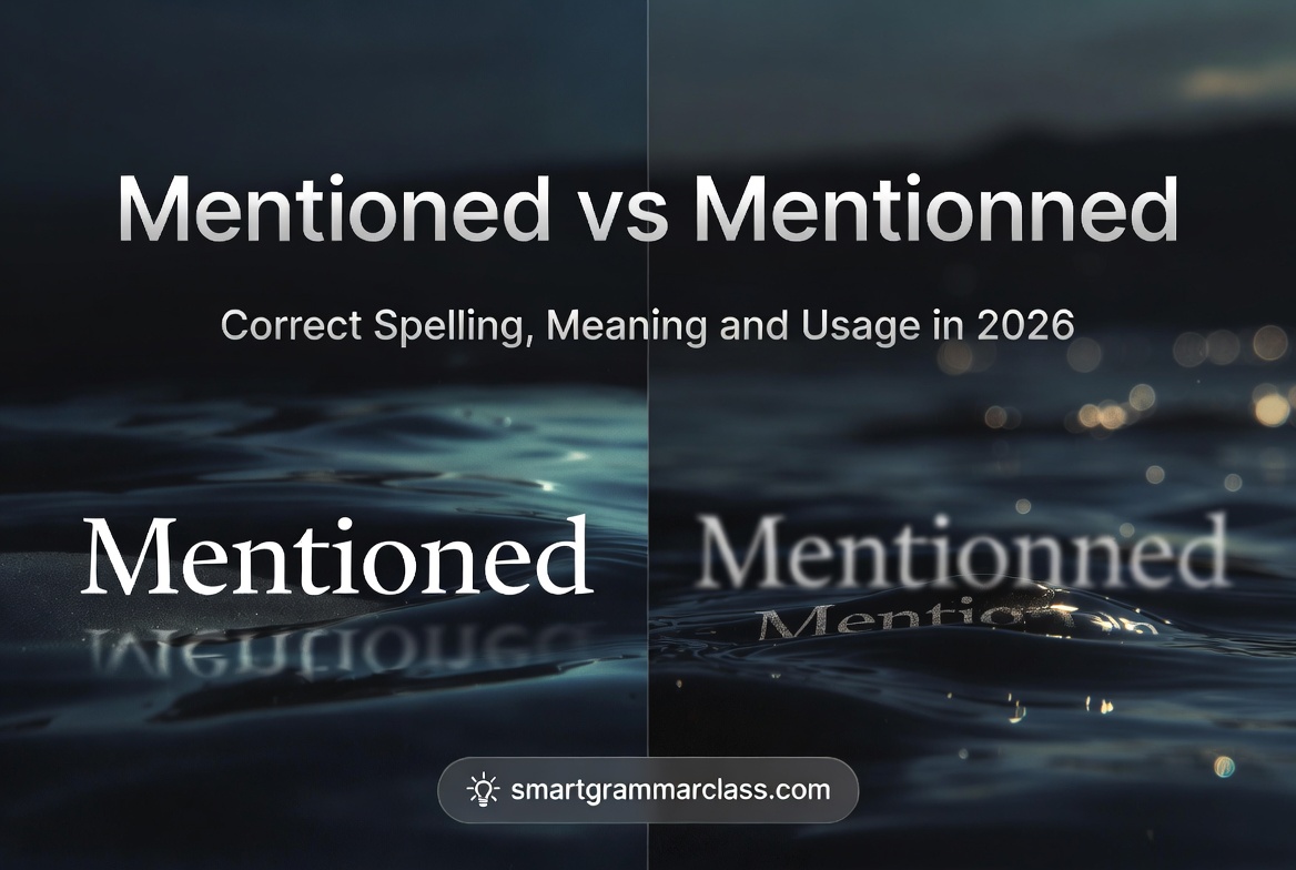 Mentioned vs Mentionned