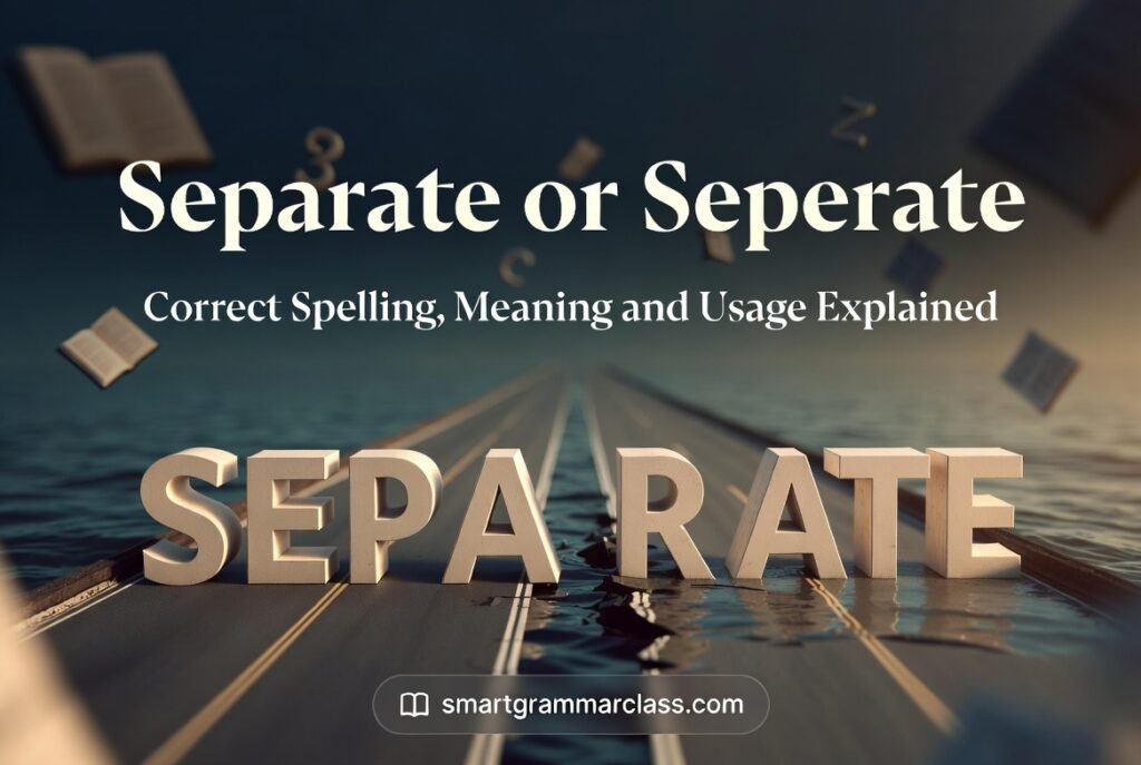 Separate or Seperate: Correct Spelling, Meaning, Usage and Examples 2026