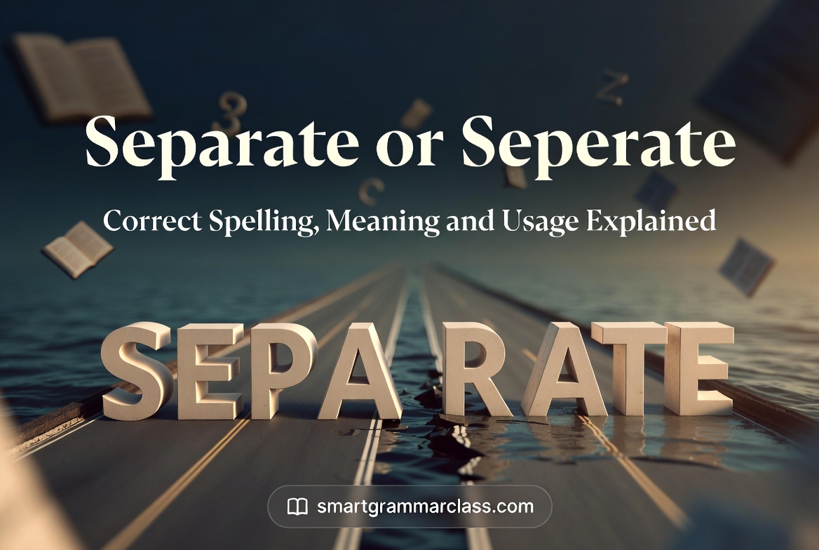 Separate or Seperate