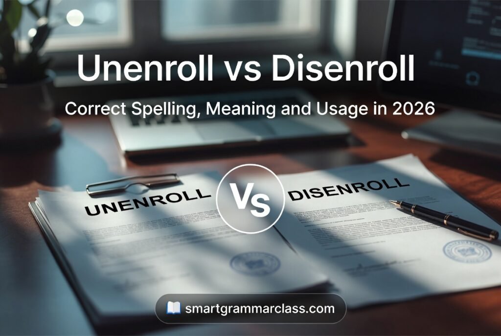 Unenroll vs Disenroll: Correct Spelling, Meaning, and Usage in 2026