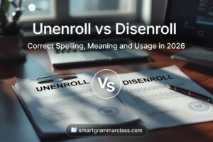 Unenroll vs Disenroll