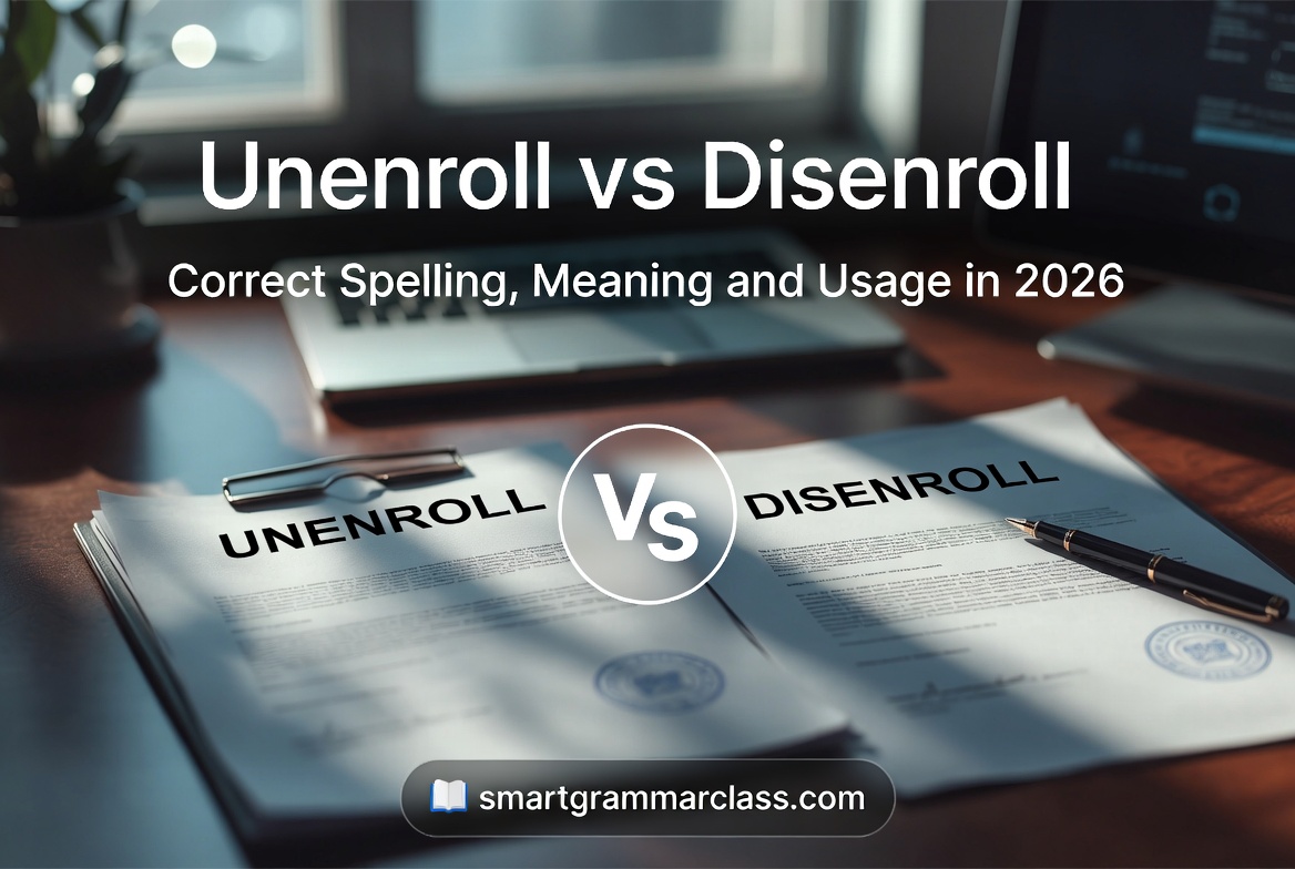 Unenroll vs Disenroll