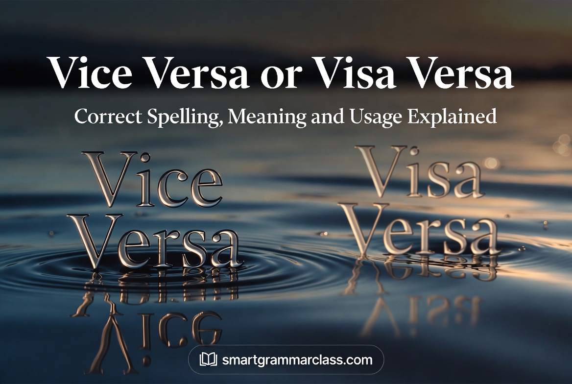 Vice Versa or Visa Versa