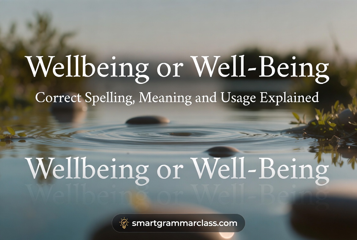 Wellbeing or Well-Being