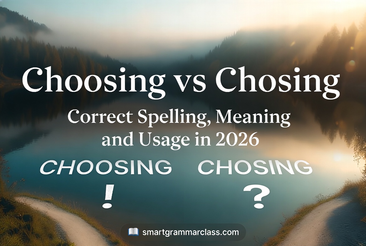 Choosing Vs Chosing