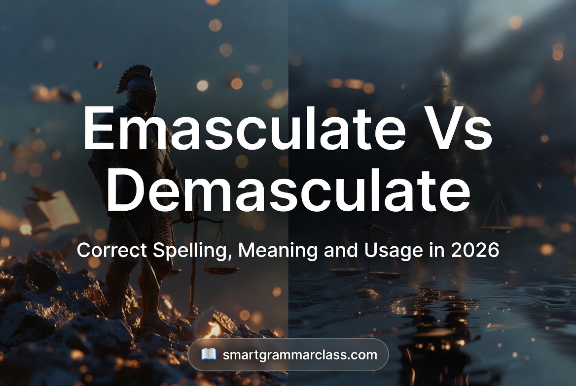 Emasculate vs Demasculate