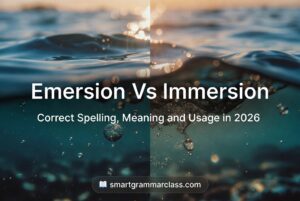 Emersion vs Immersion