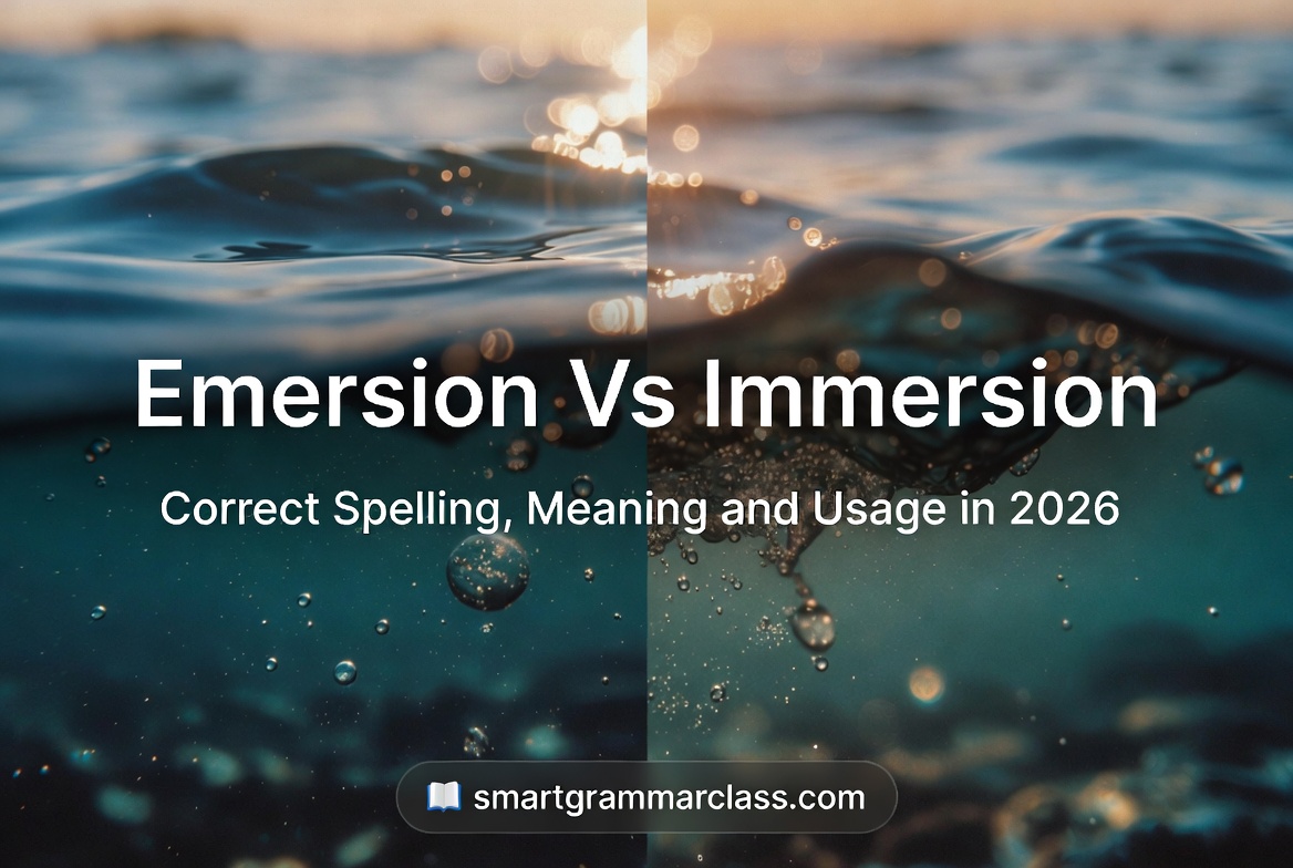 Emersion vs Immersion
