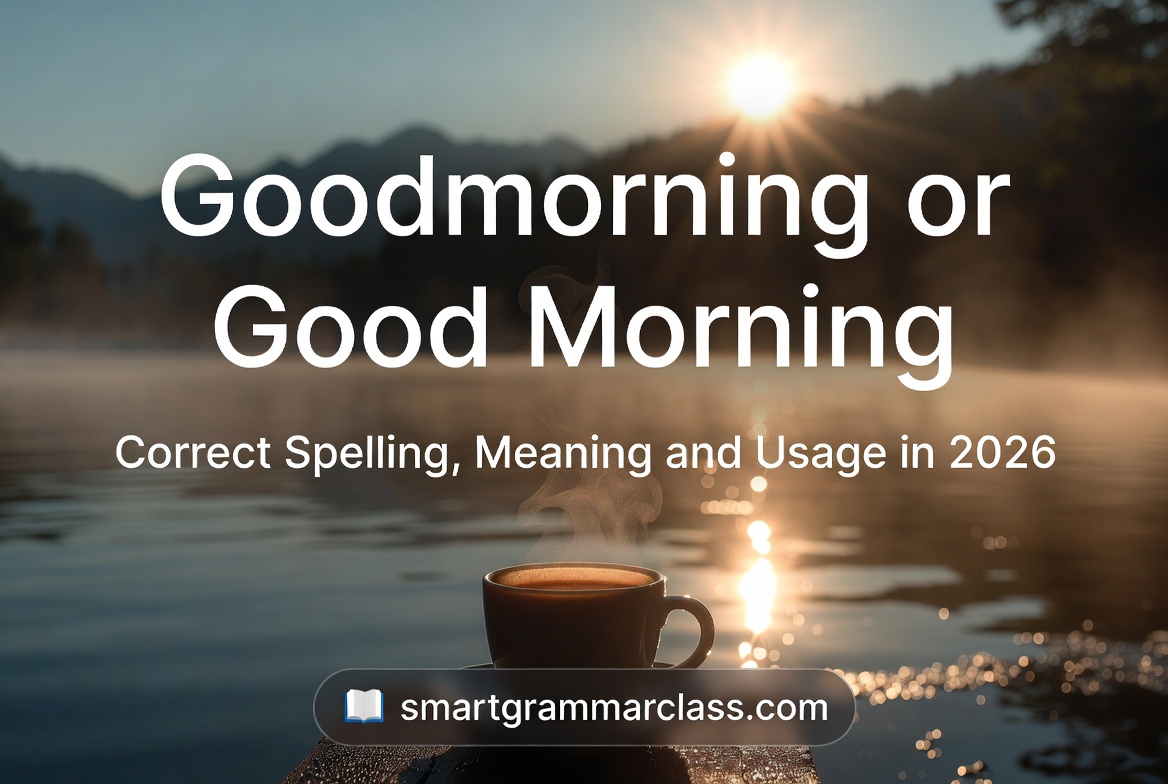 Good Morning or Goodmorning