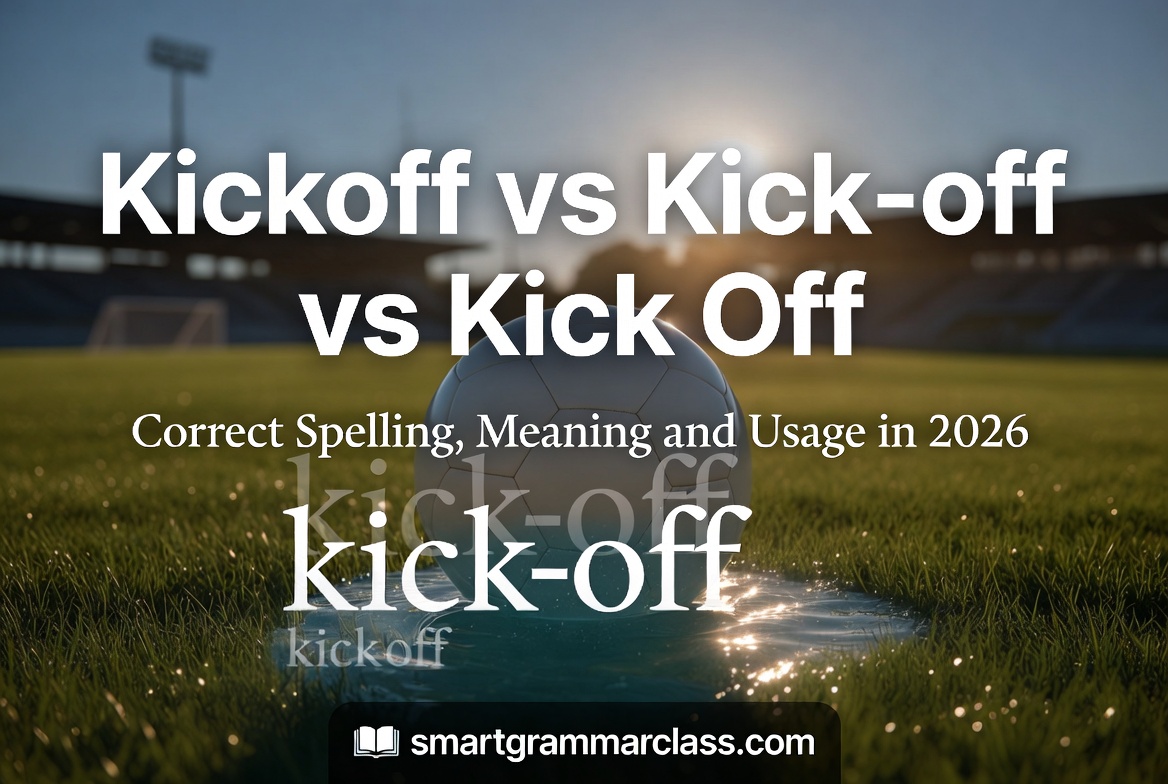 Kickoff Vs Kick Off Vs Kick-Off