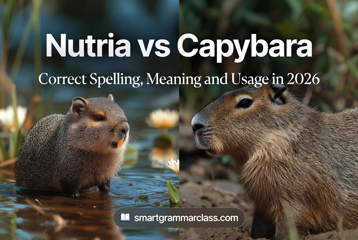 Nutria vs Capybara