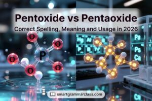 Pentoxide vs Pentaoxide