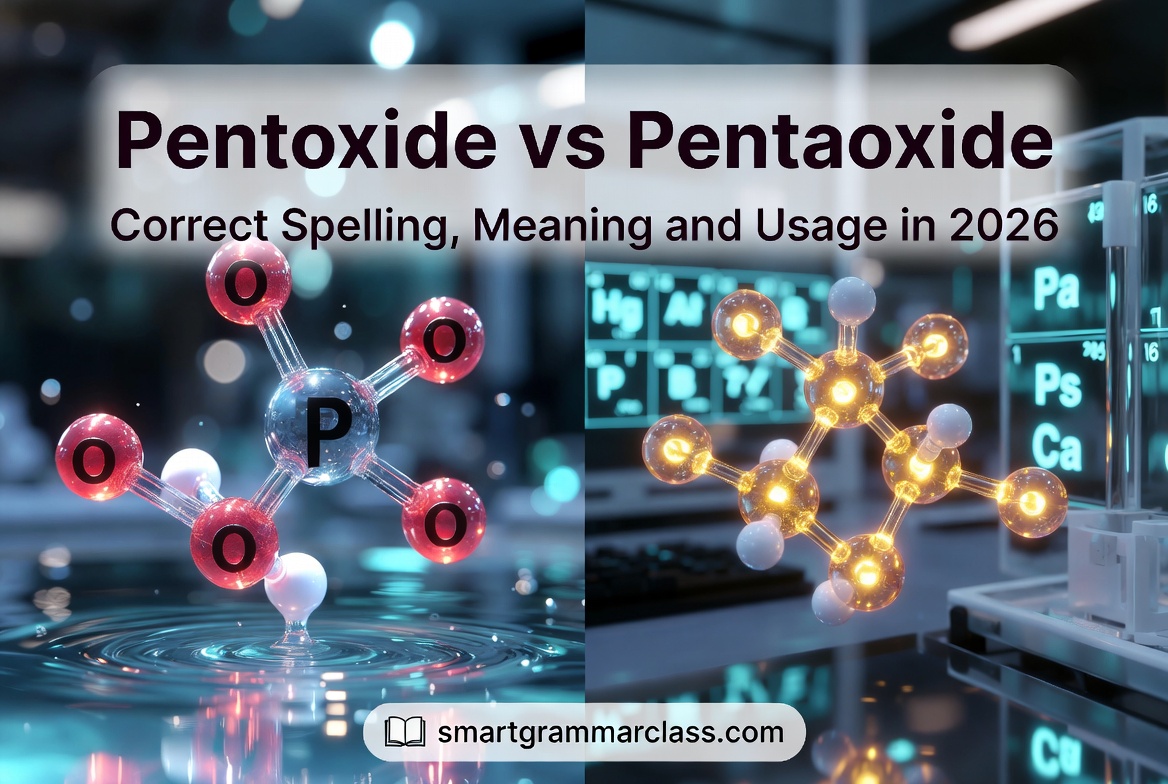 Pentoxide vs Pentaoxide