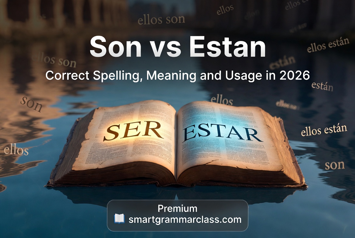 Son vs Están