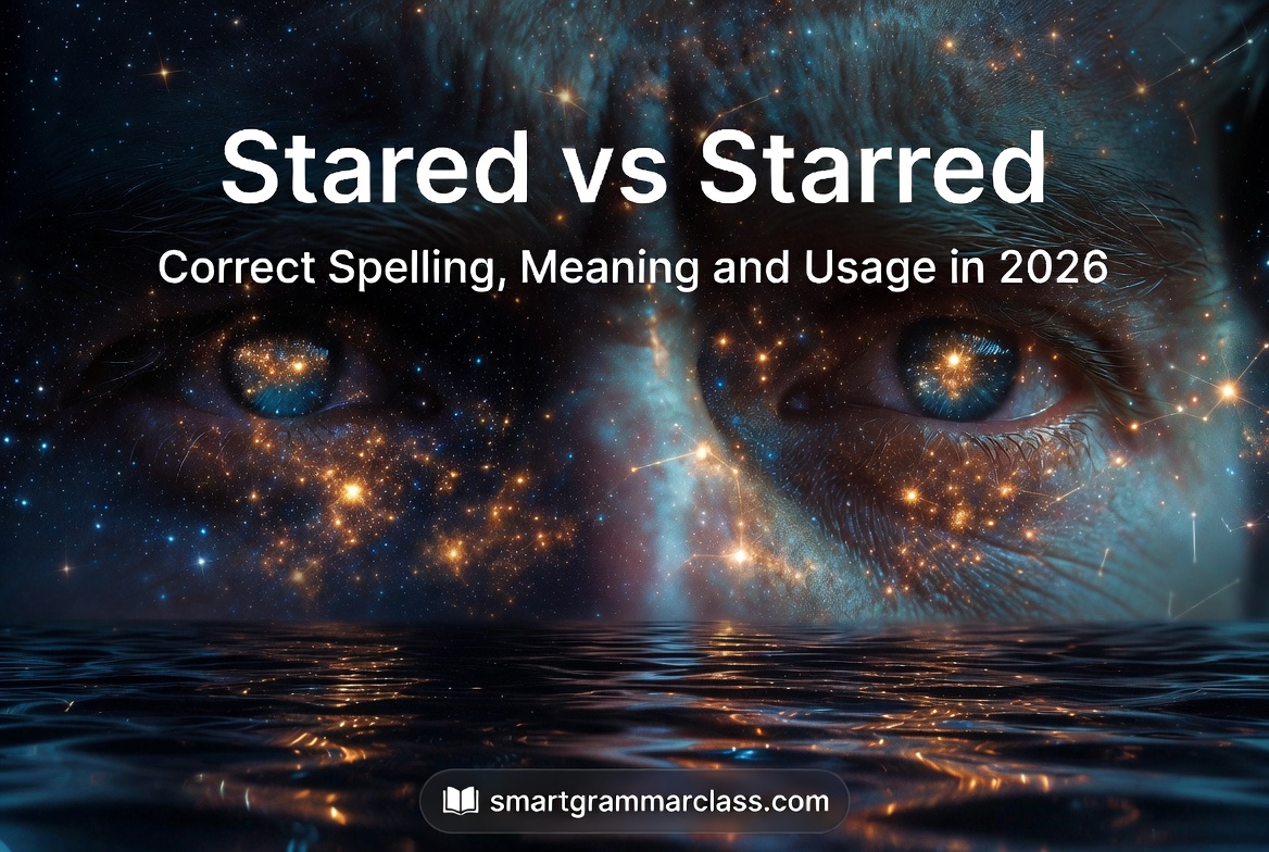 Stared vs Starred